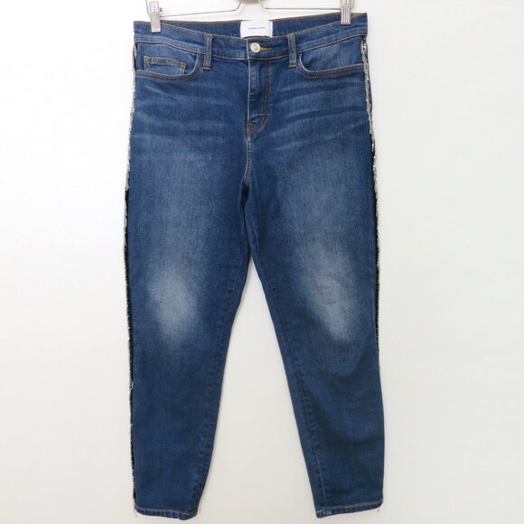 Current Elliott The Chained Stiletto Crop Jeans Size 30 - Picture 5 of 12